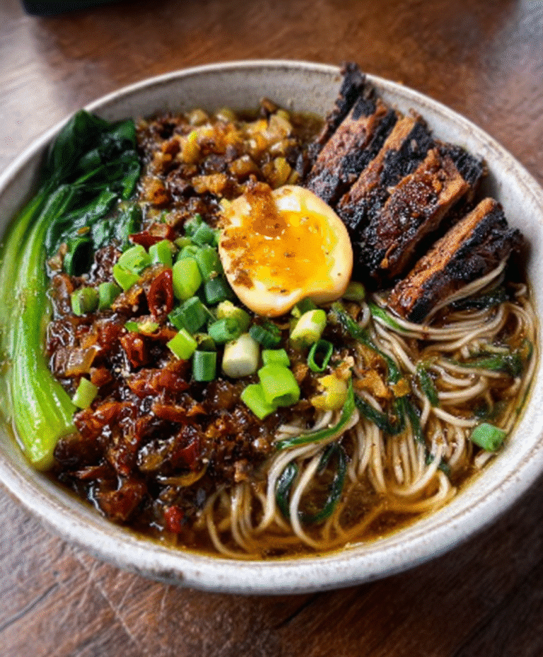 Black Garlic & Miso Ramen Broth Bowls