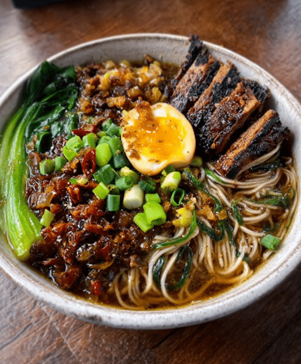 Black Garlic & Miso Ramen Broth Bowls