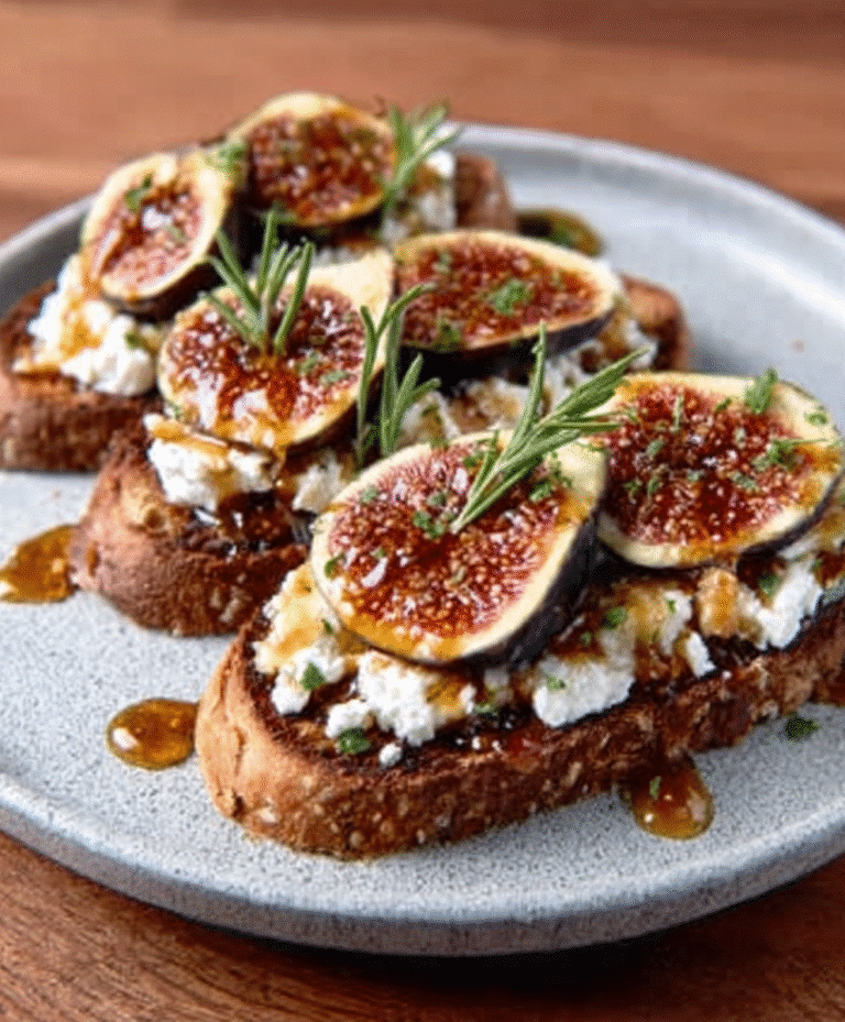 Caramelized Fig & Goat Cheese Tartines