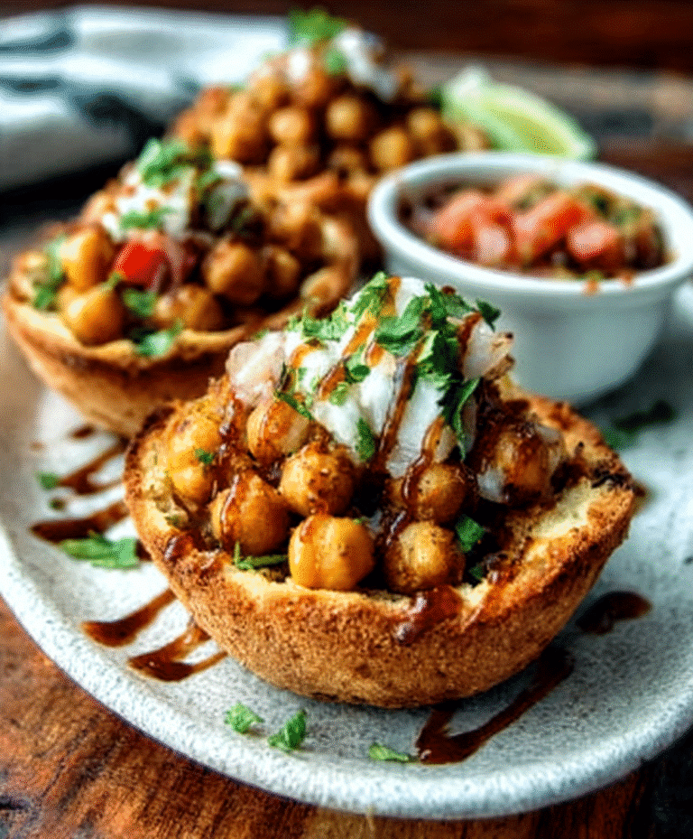 Coconut Curry Chickpea Stuffed Naan Cups