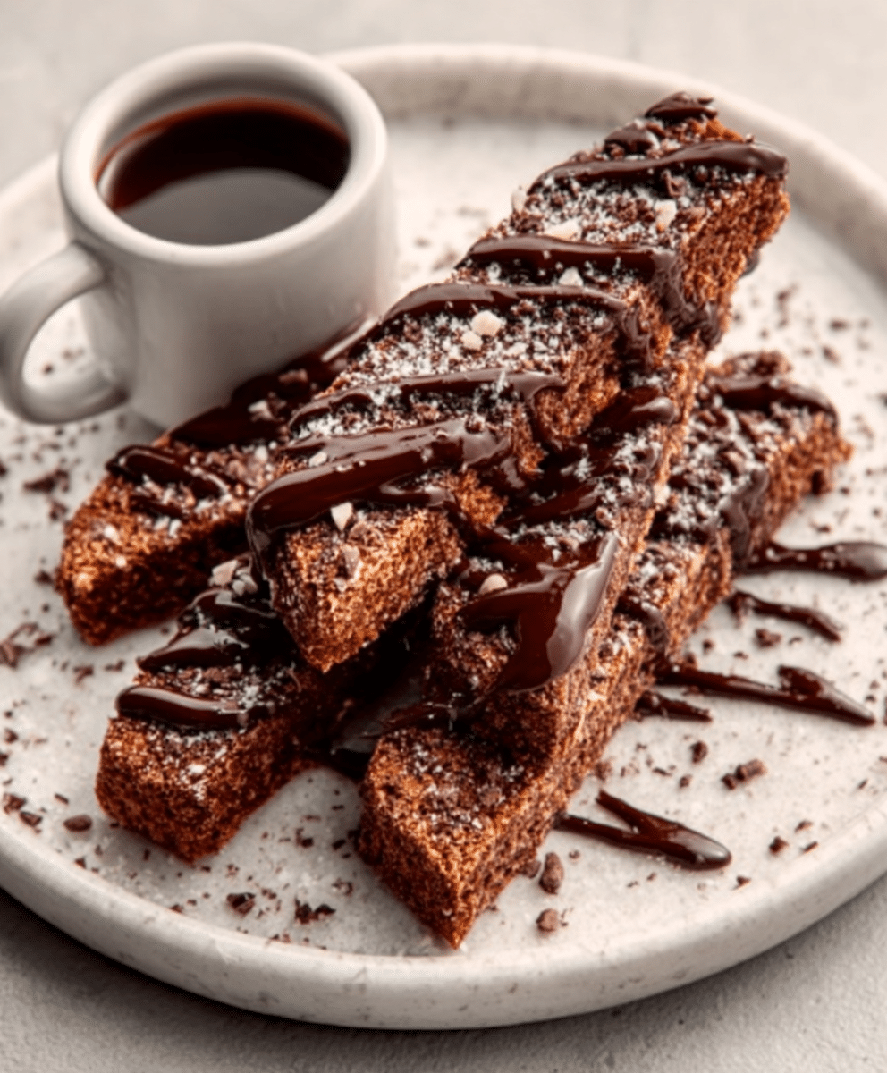 Espresso Cardamom Chocolate Biscotti