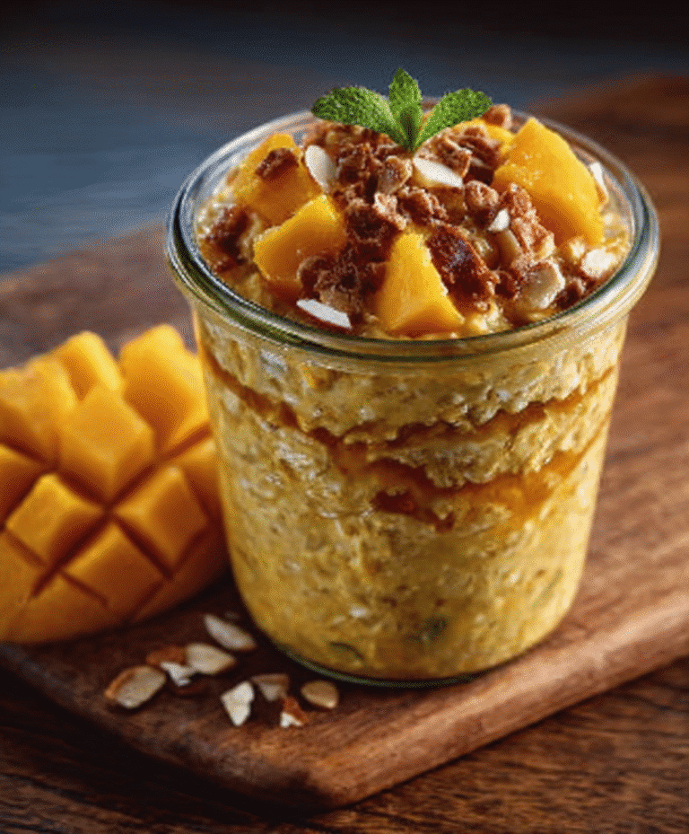 Mango Lassi Overnight Oat Jars