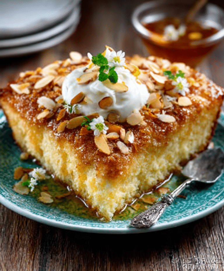 Orange Blossom Semolina Cake Trifle