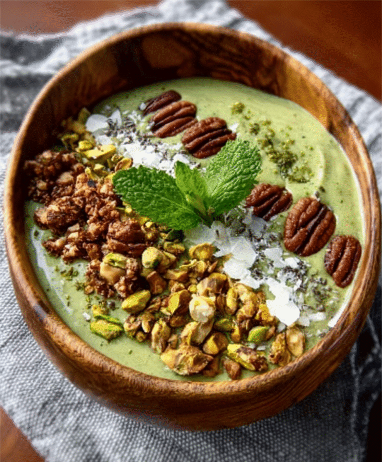 Pistachio Mint Smoothie Bowl