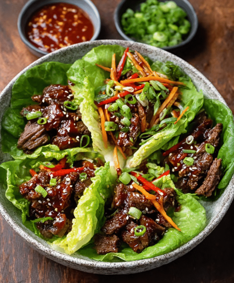 Sesame Tamarind Beef Bulgogi Lettuce Wraps