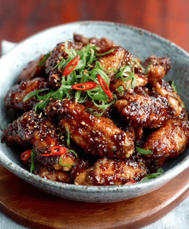 Sticky Chicken Wings with Plum Ketchup