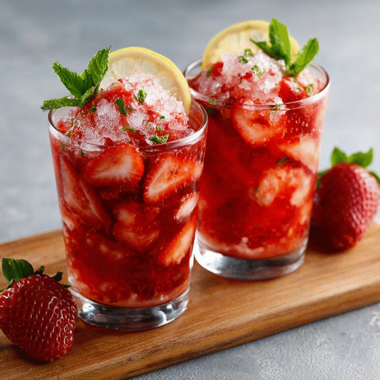Strawberry Lemon Iced Tea with Homemade Soda
