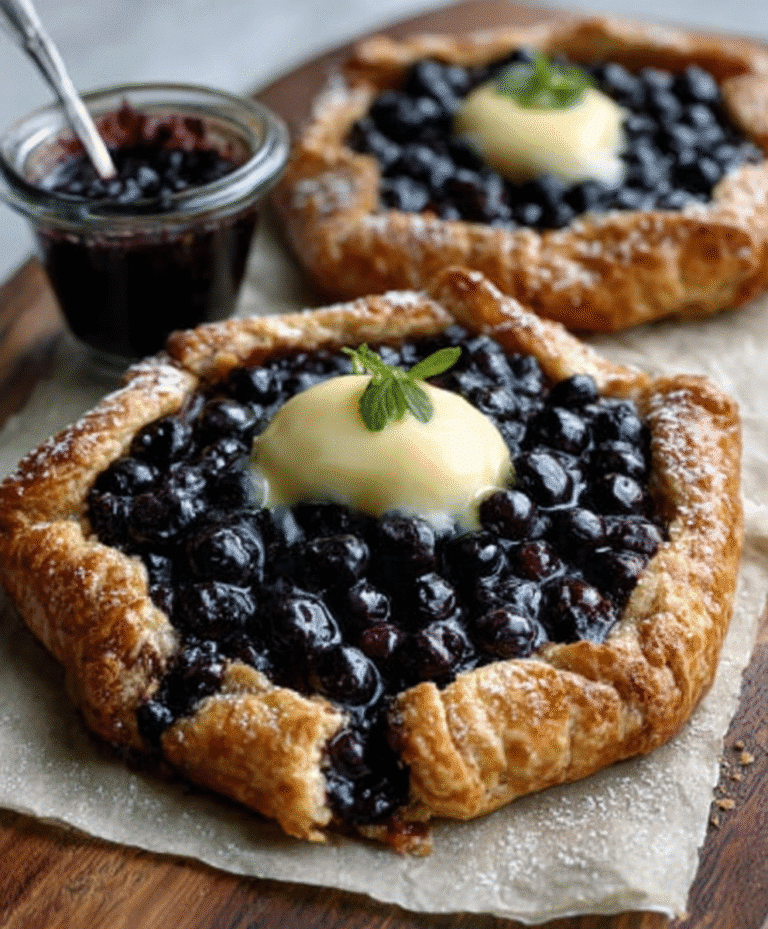 Yuzu Curd & Blueberry Galettes