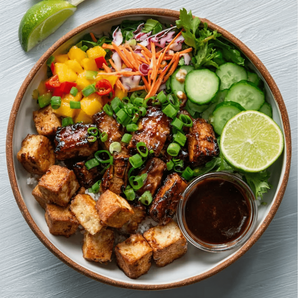 Banh Mi Bowl with Pickled Mango & Tofu