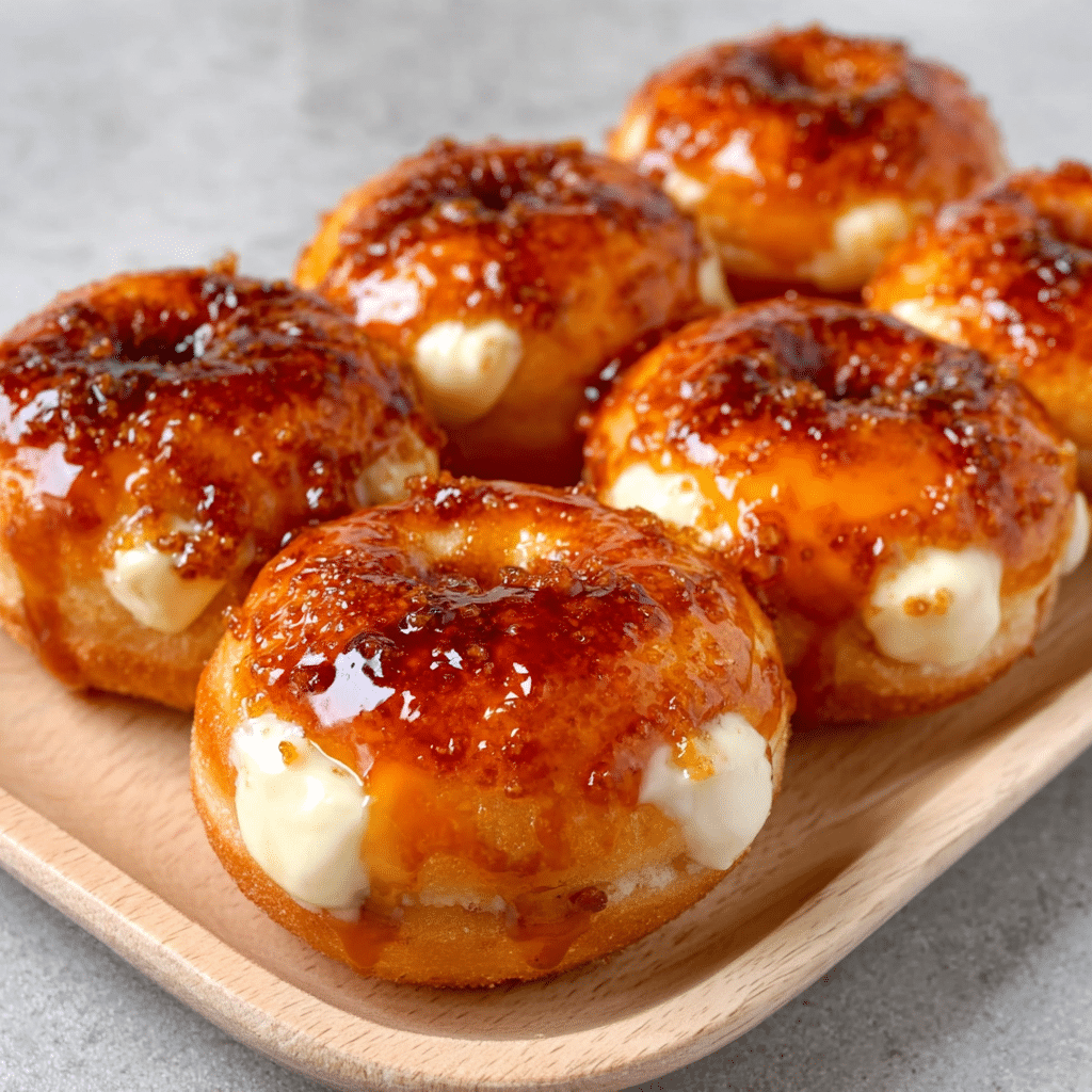 Burnt Sugar Crème Brûlée Donuts