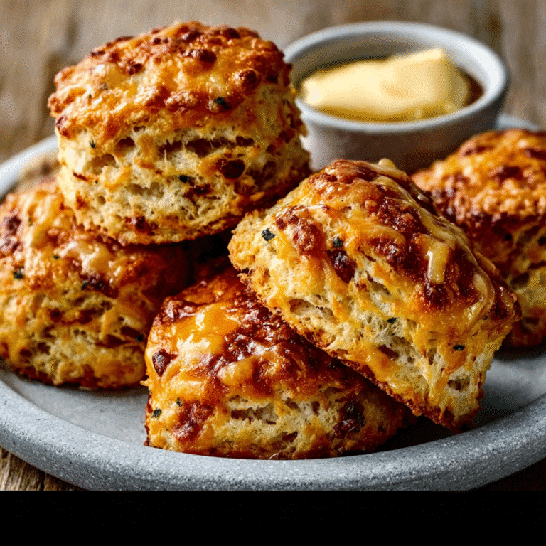 Cheddar Scones with Spiced Honey Butter