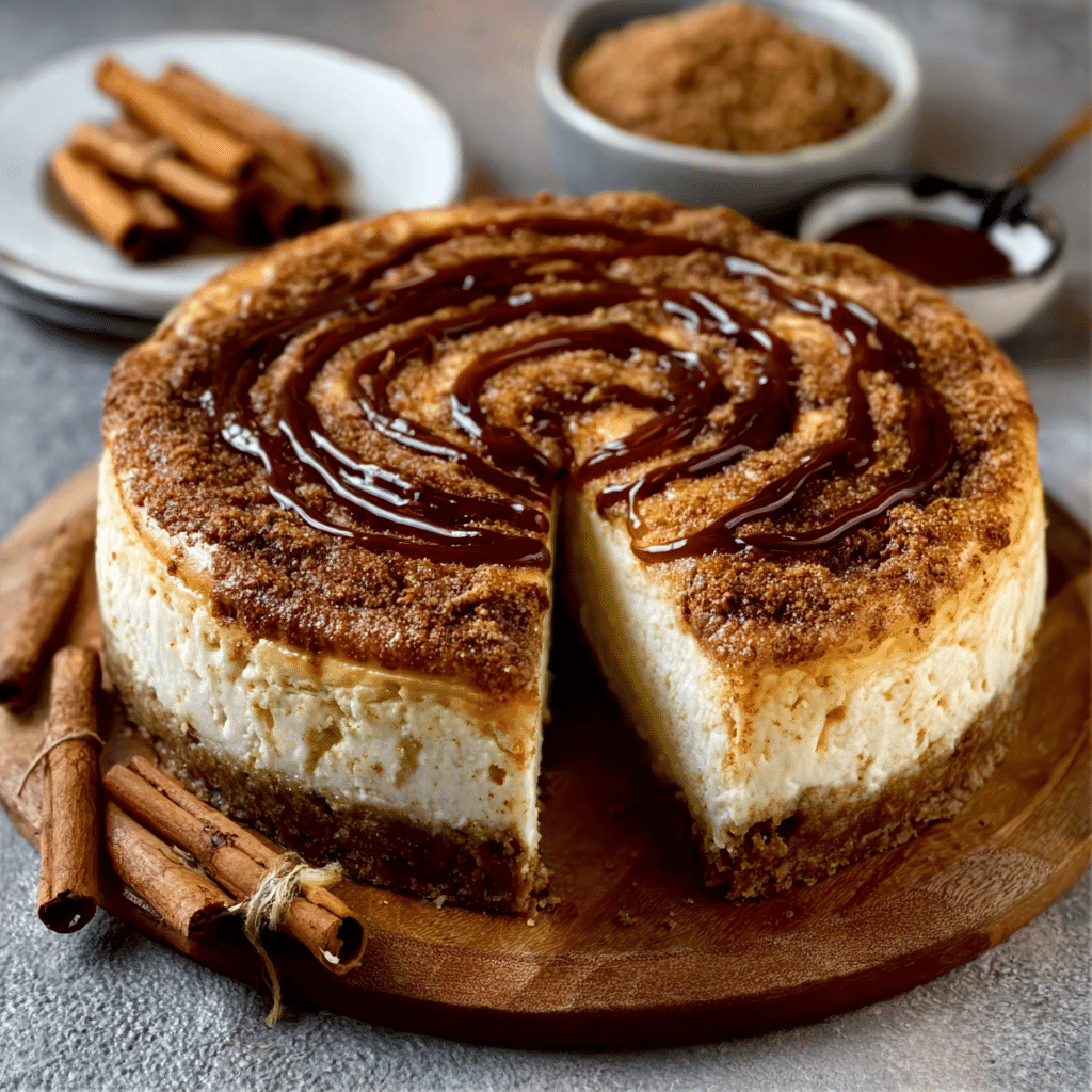 Cinnamon Topped Cheesecake