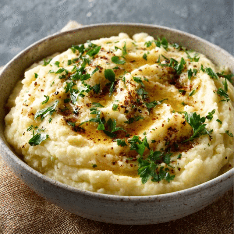 Creamy parsnip puree