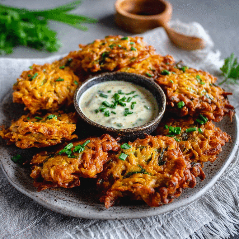 Crispy Fritters with Tamarind Yogurt Dip (Pakoras)