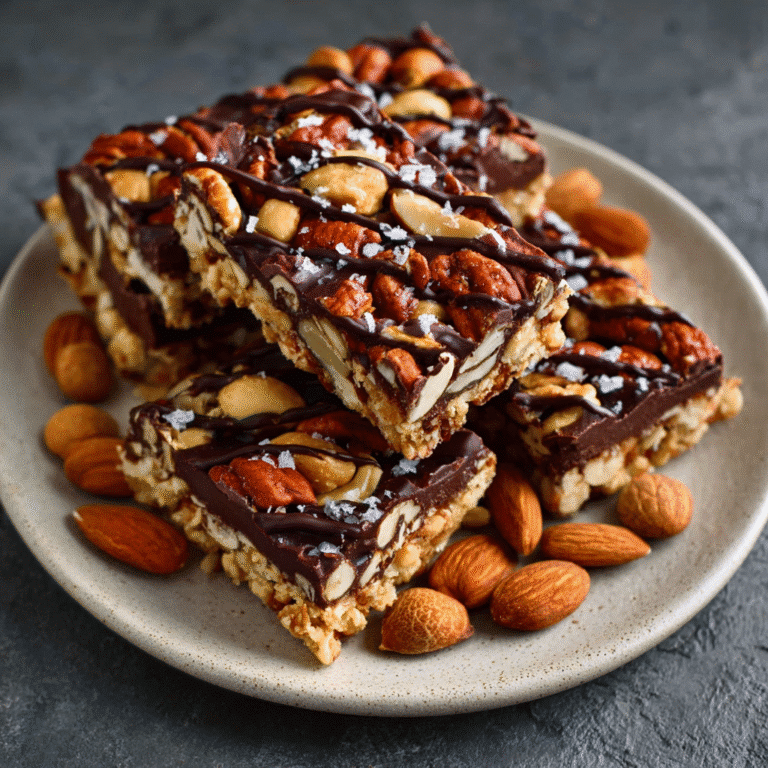 Dark Chocolate Sea Salt Nut Bars