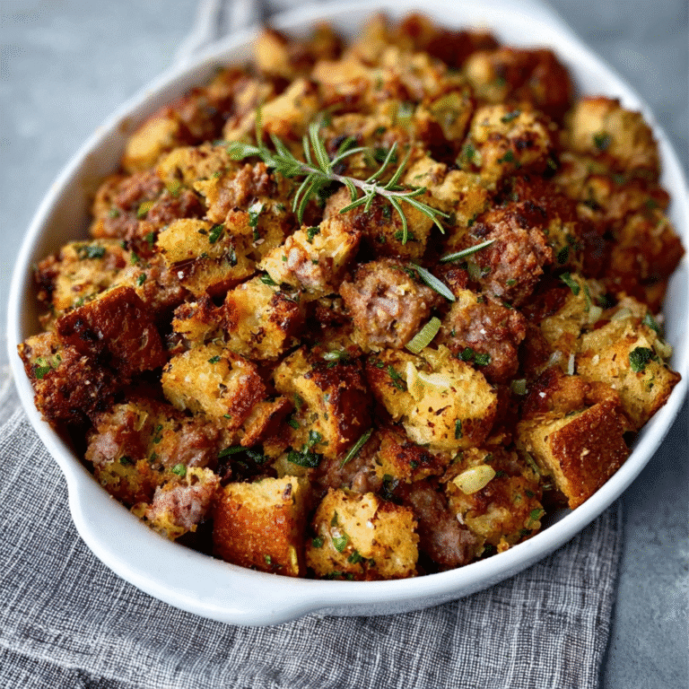 Easy Sausage Herb Stuffing Recipe