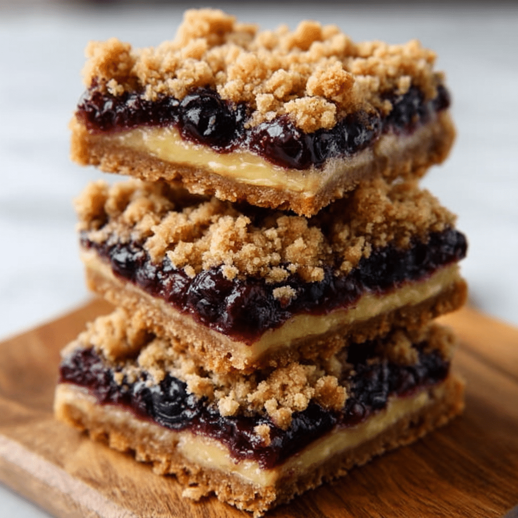 Lemon Blueberry Crumble Bars