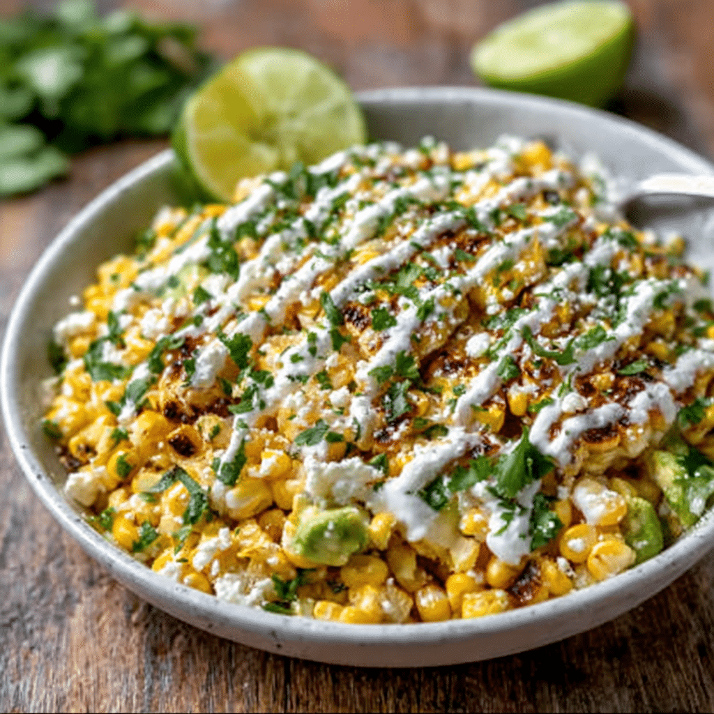 Mexican Street Corn Salad with Cotija & Lime Mayo