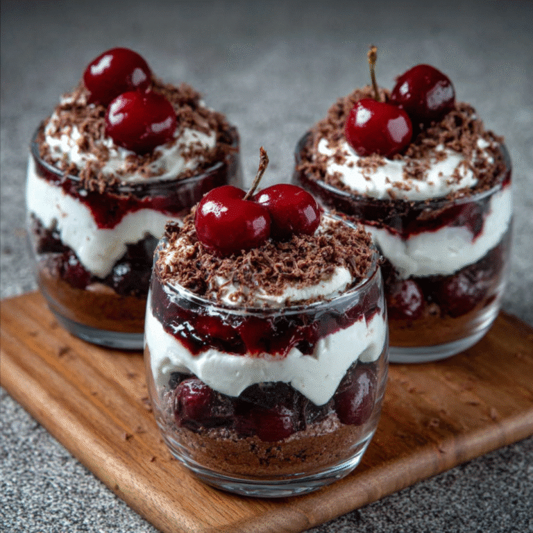 Mini Black Forest Dessert Cups