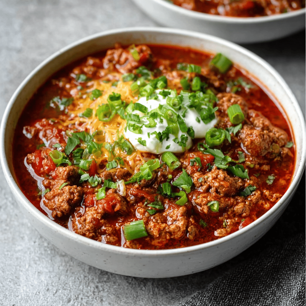 No Bean Keto Beef Chili Recipe