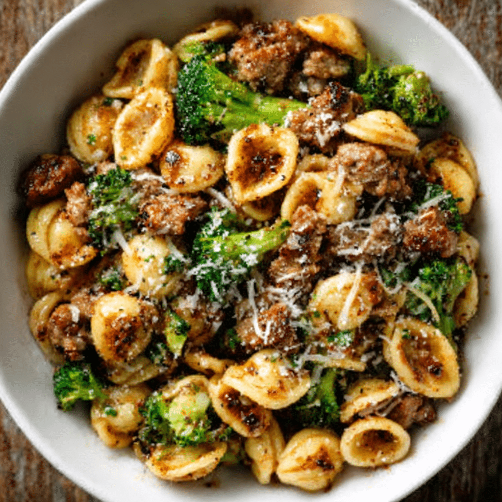 Orecchiette with Sausage and Broccoli