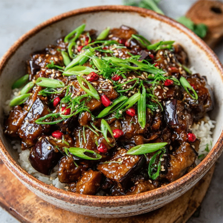 Perfect Your Plant-Based Meal with Sticky Garlic Eggplant