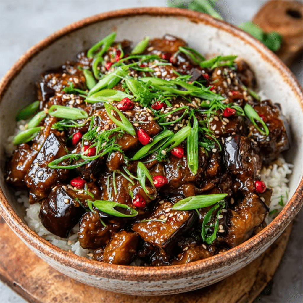 Perfect Your Plant-Based Meal with Sticky Garlic Eggplant
