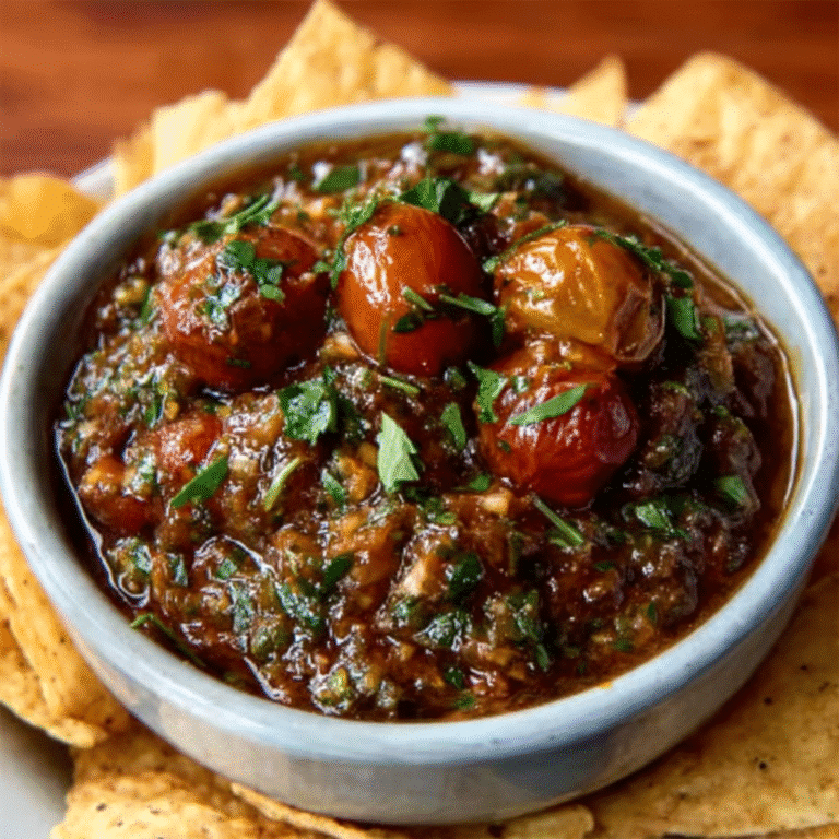 Roasted Cherry Tomato Salsa