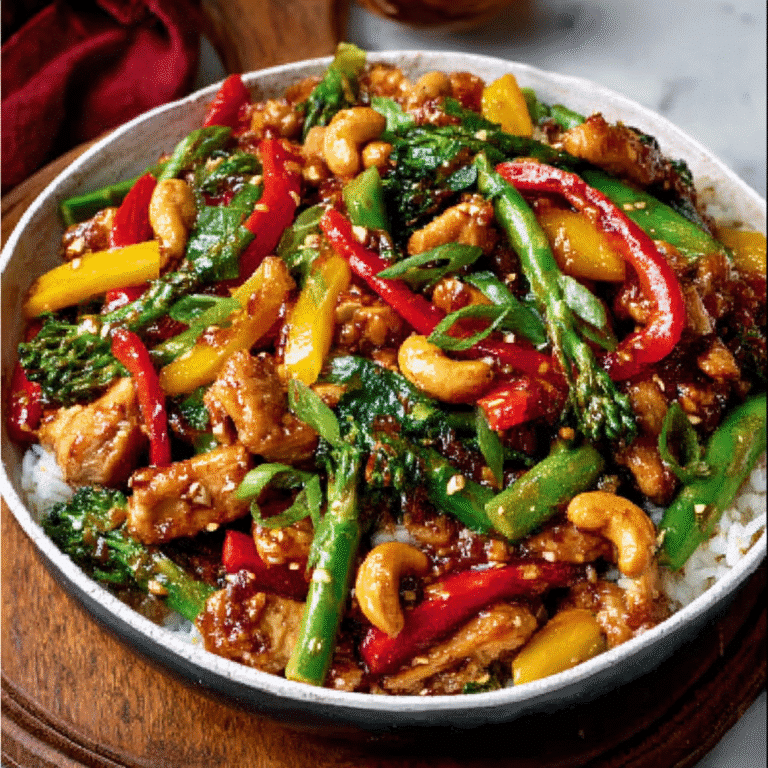 Spicy Mango-Cashew Chicken Stir-Fry