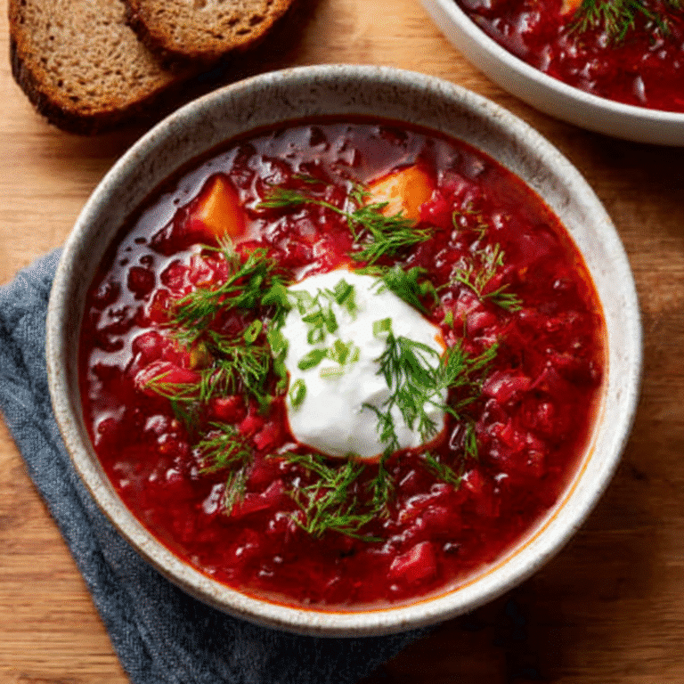 Ukrainian Borscht with Coconut Milk & Lemongrass