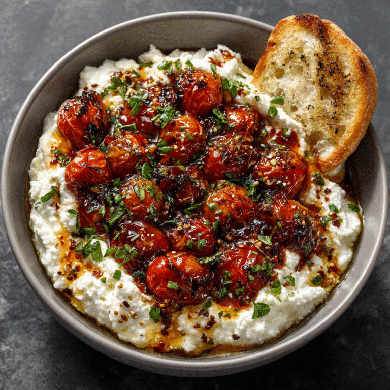 Whipped Feta With Blistered Tomatoes
