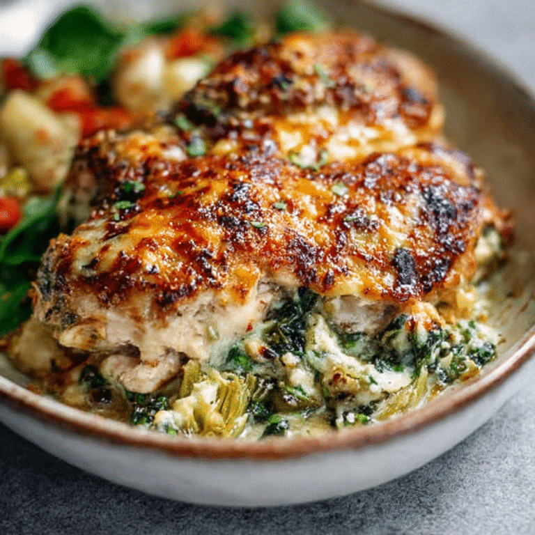 spinach artichoke chicken bake