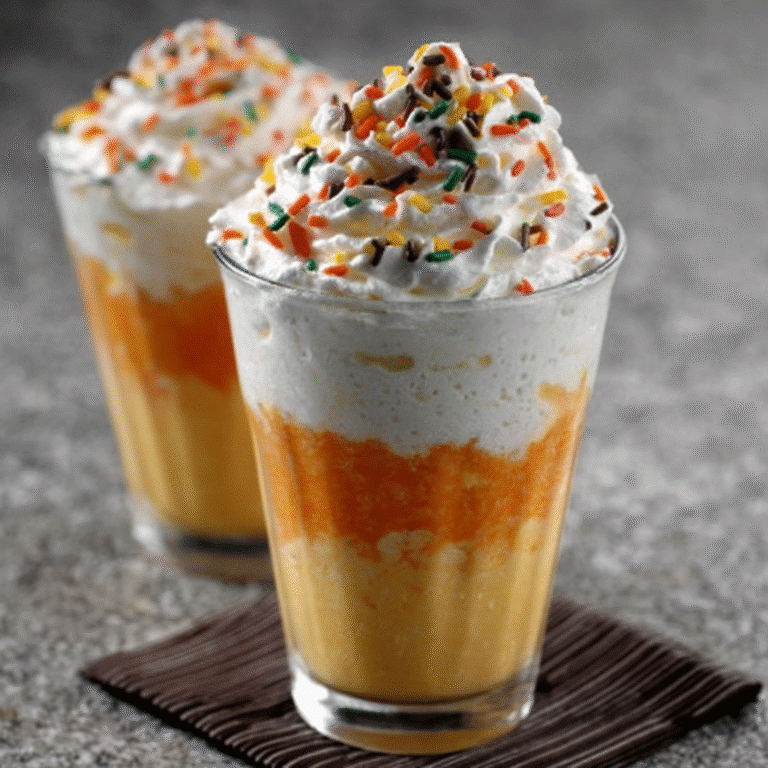 American Candy Corn Milkshake