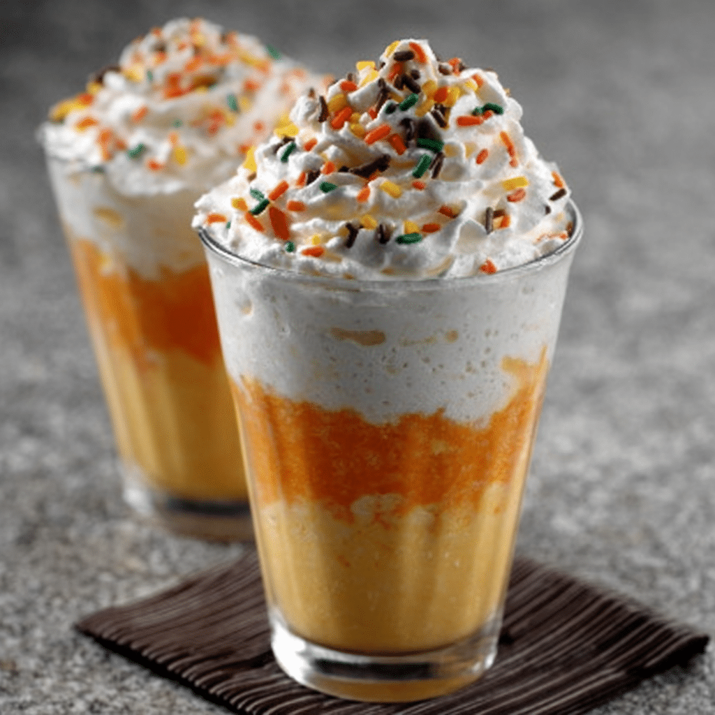 American Candy Corn Milkshake