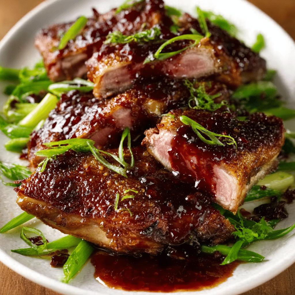 Chinese Five-Spice Duck with Plum Glaze