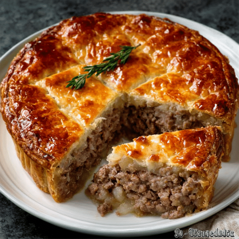 Classic Tourtière (French-Canadian Meat Pie)