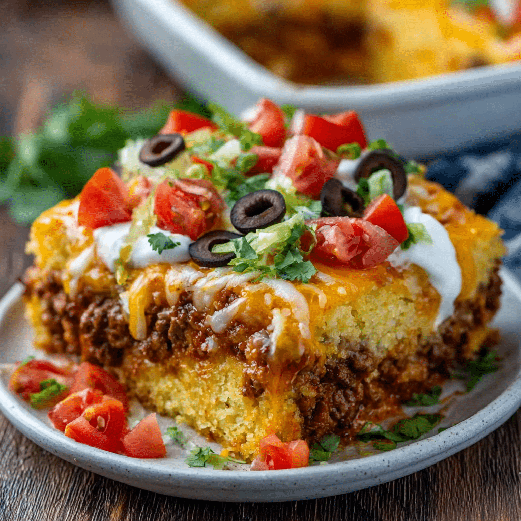 Cornbread Taco Bake