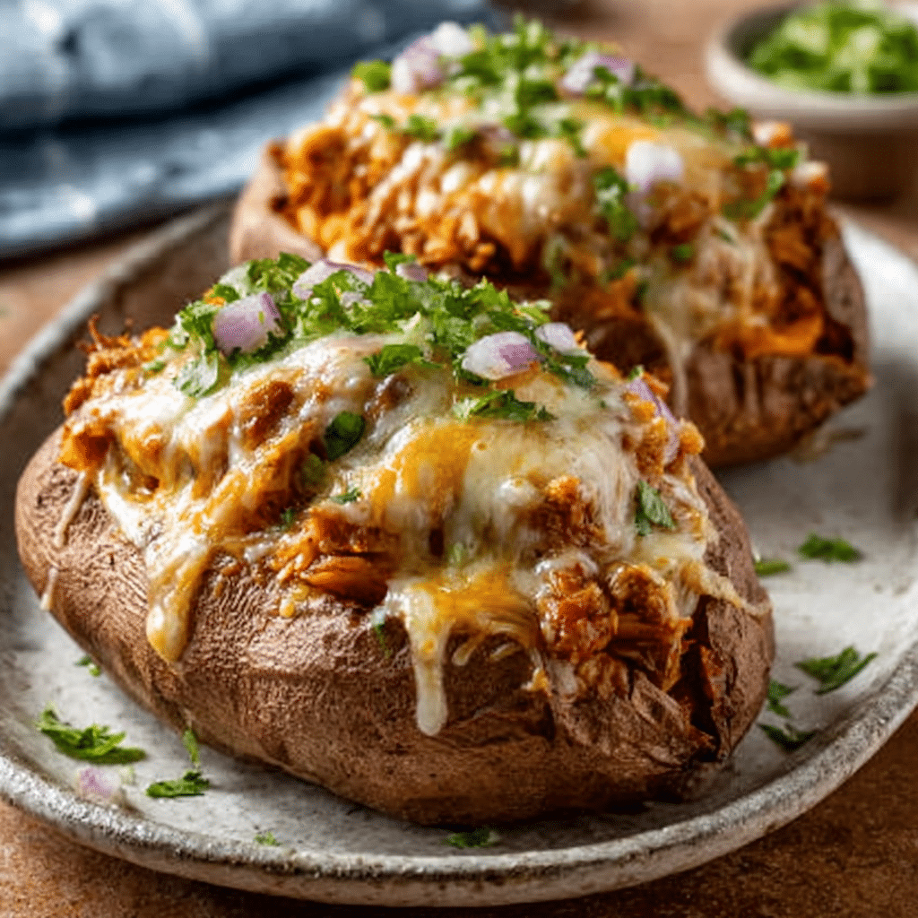 Enchilada-Stuffed Sweet Potatoes