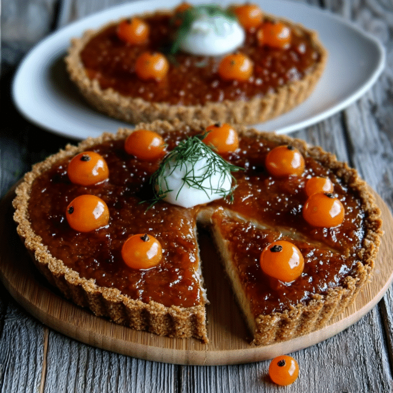Finnish Rye & Cloudberry Tart