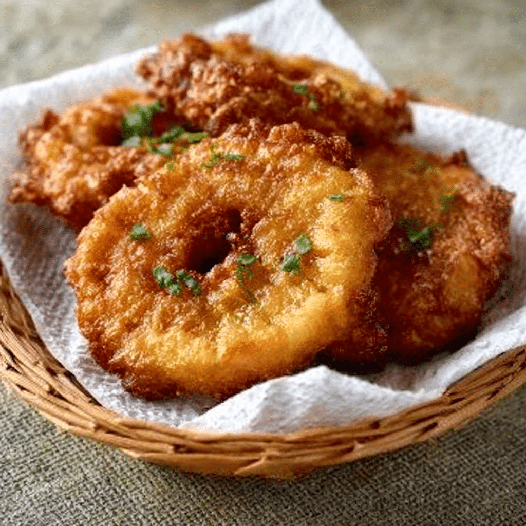 Hawaiian Taro & Pineapple Fritters