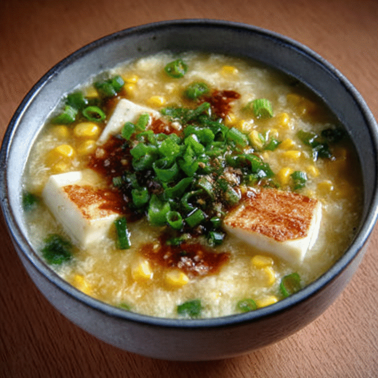 Hokkaido Cream Corn Soup with Miso Butter