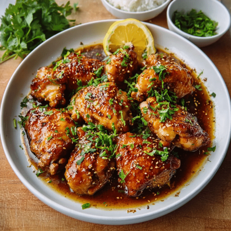 Japanese Yuzu Honey Glazed Chicken