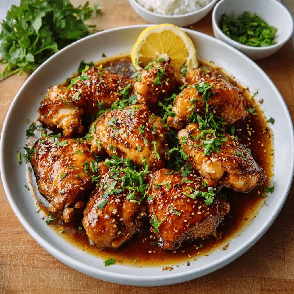 Japanese Yuzu Honey Glazed Chicken