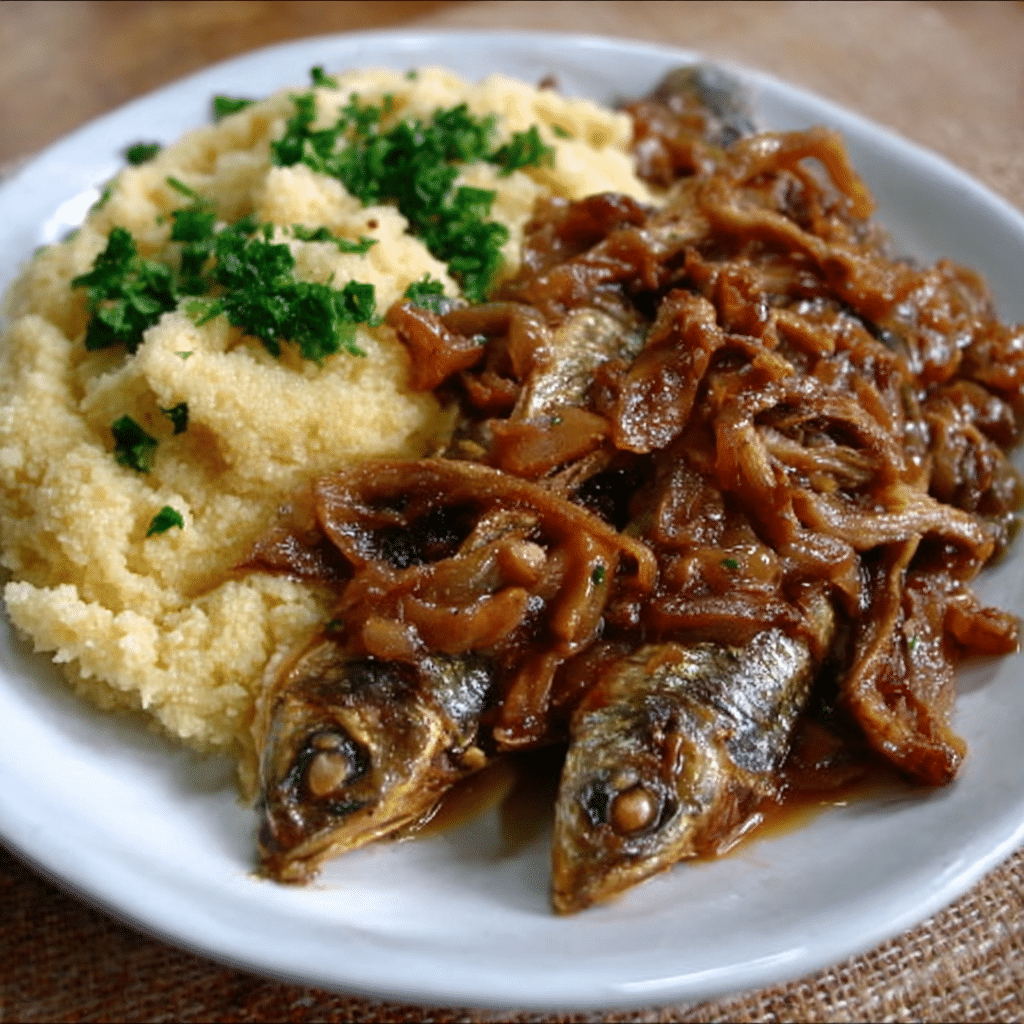 Matemba and Sadza (Dried Fish with Maize Meal)