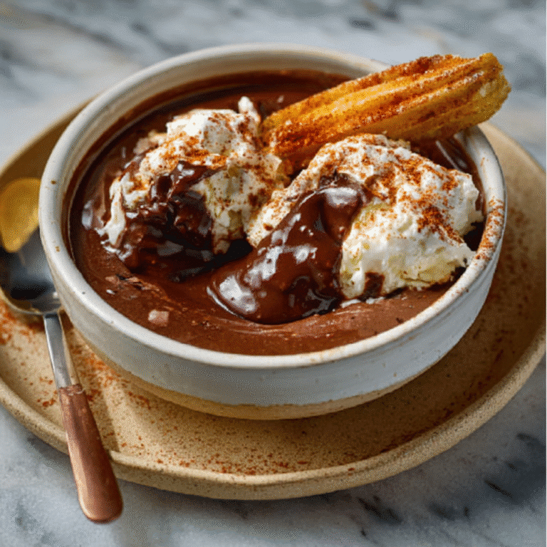 Mexican Churro-Spiced Hot Chocolate Mousse