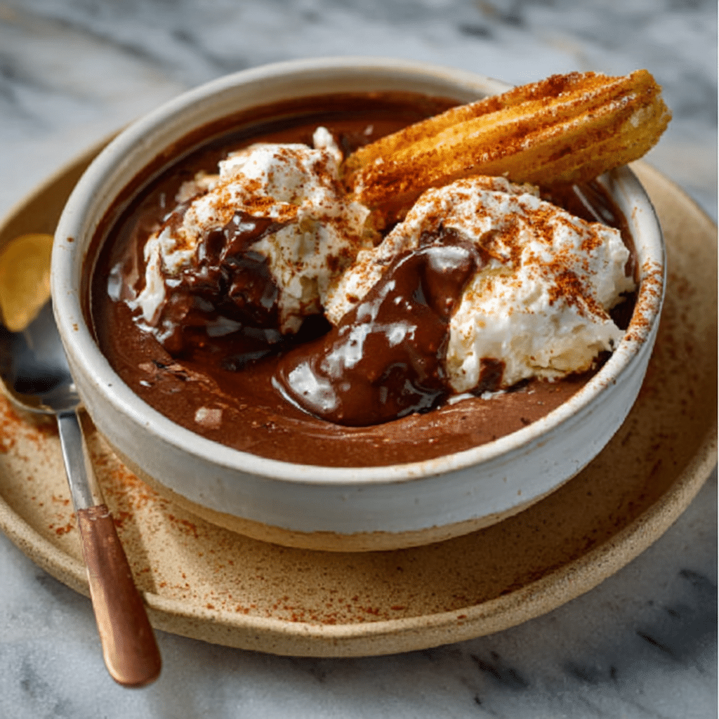 Mexican Churro-Spiced Hot Chocolate Mousse