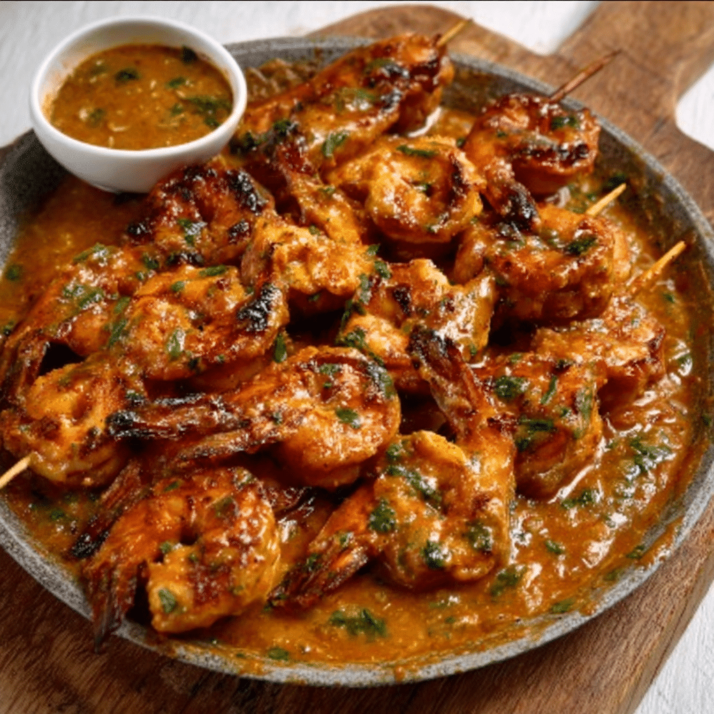 Mozambican Peri-Peri Shrimp Skewers