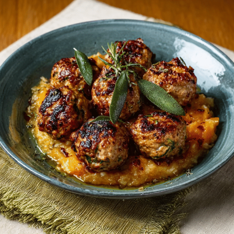 Pork, Apple & Sage Meatballs