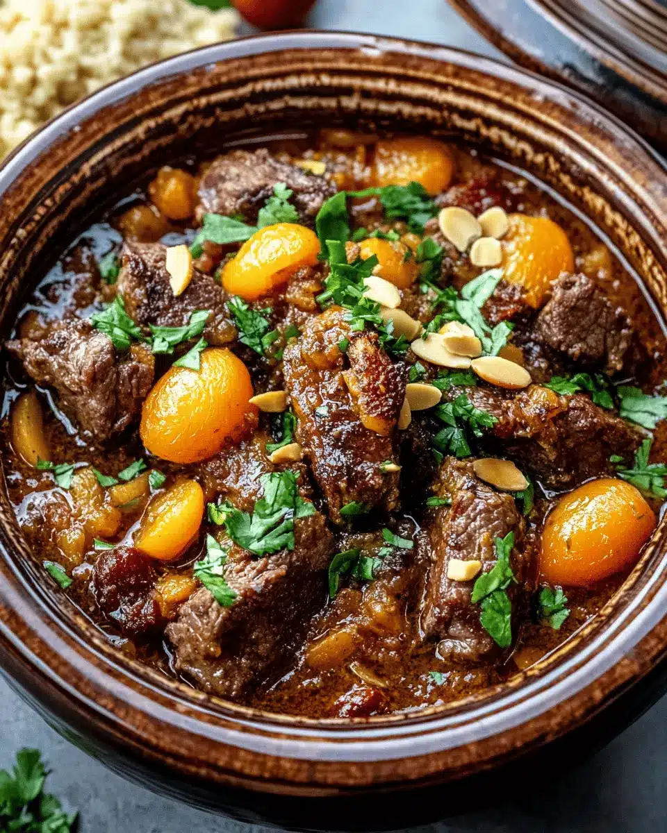 Spiced Lamb Tagine with Apricots & Almonds First Image First Image