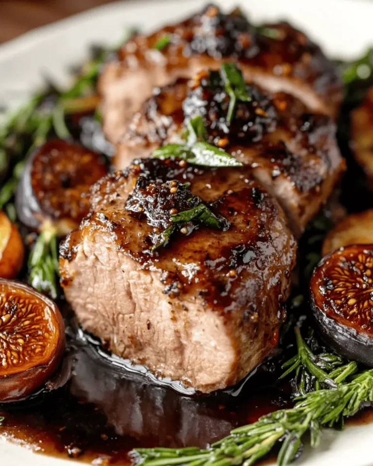 Balsamic Fig Pork Tenderloin First Image First Image